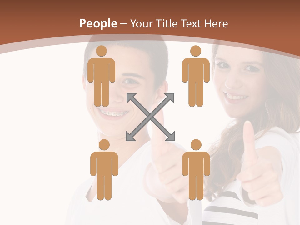 Okay Siblings Sister PowerPoint Template