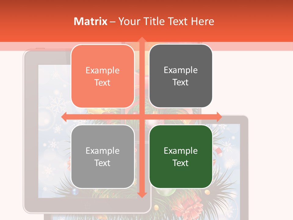 Cloud Christmas Business PowerPoint Template
