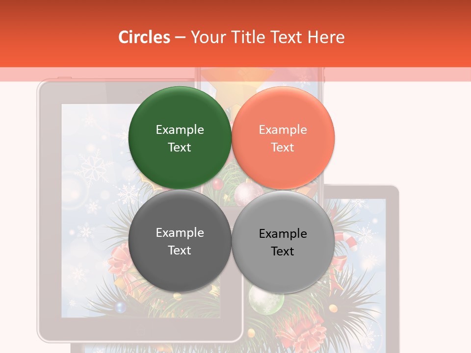 Cloud Christmas Business PowerPoint Template