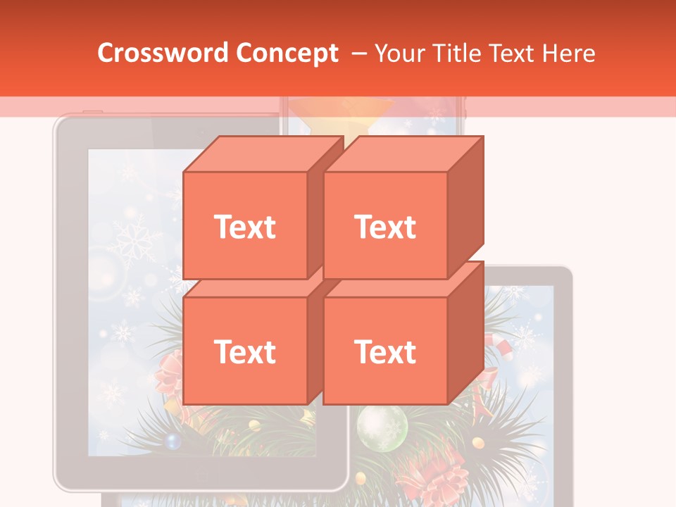 Cloud Christmas Business PowerPoint Template