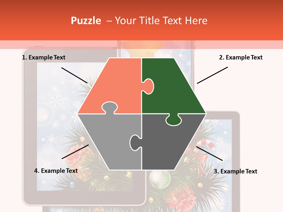 Cloud Christmas Business PowerPoint Template