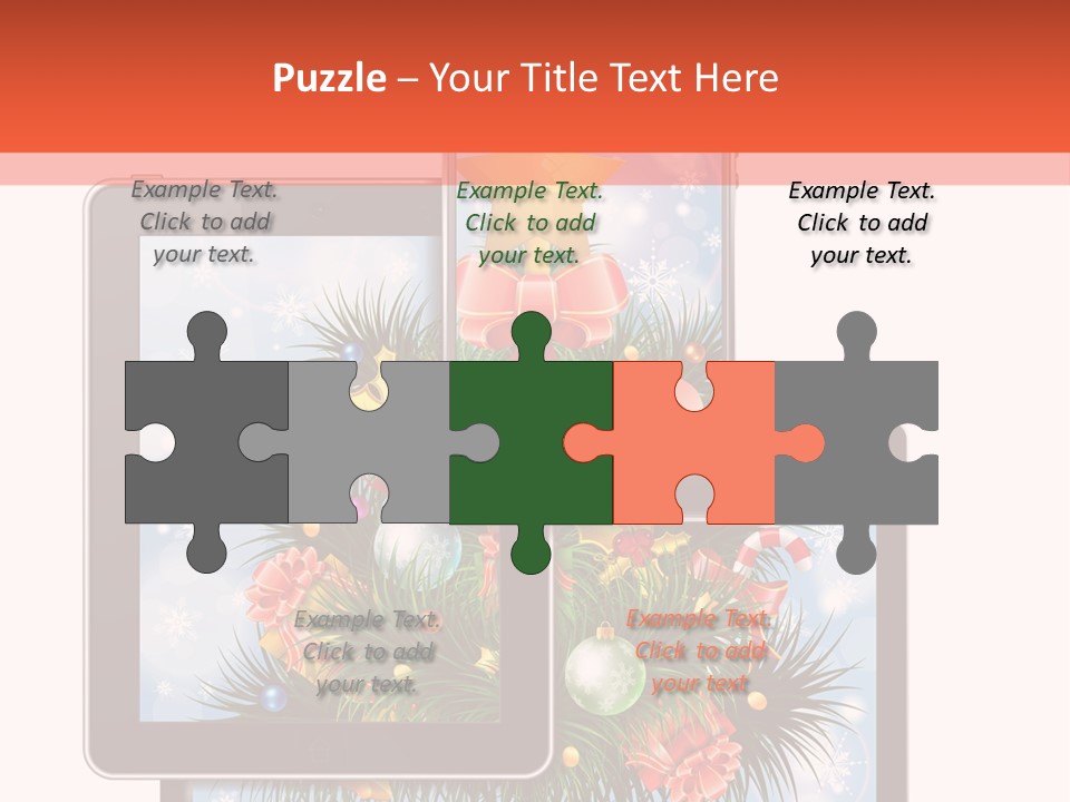 Cloud Christmas Business PowerPoint Template