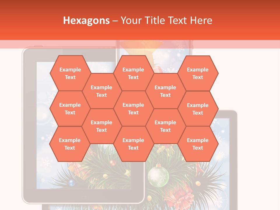 Cloud Christmas Business PowerPoint Template