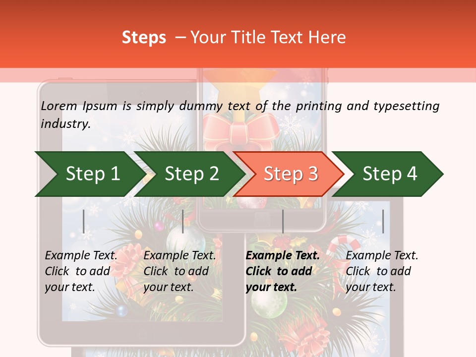Cloud Christmas Business PowerPoint Template