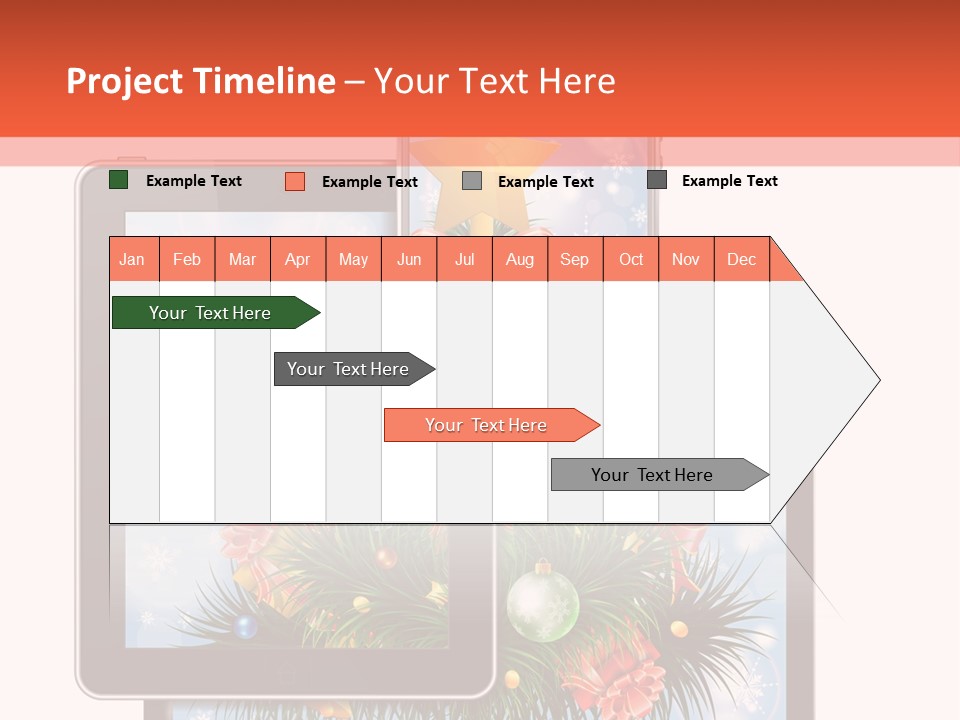 Cloud Christmas Business PowerPoint Template