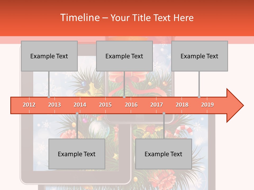 Cloud Christmas Business PowerPoint Template