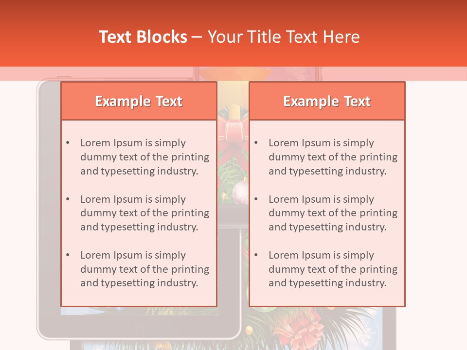 Cloud Christmas Business PowerPoint Template