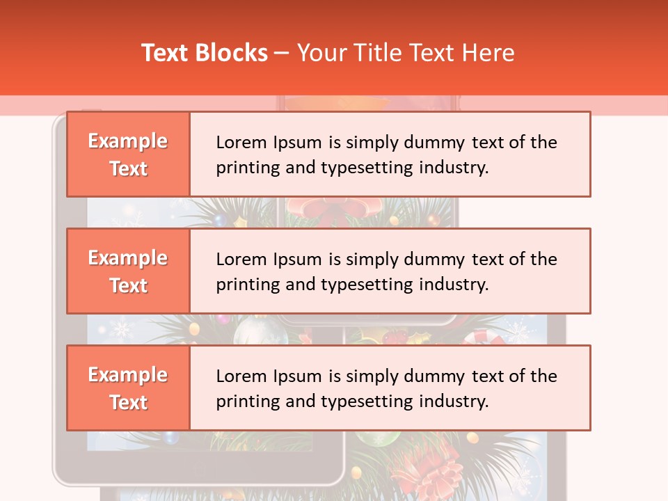 Cloud Christmas Business PowerPoint Template