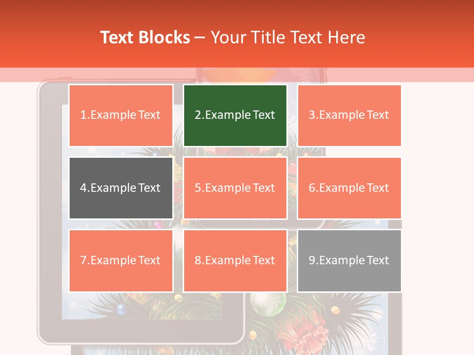 Cloud Christmas Business PowerPoint Template