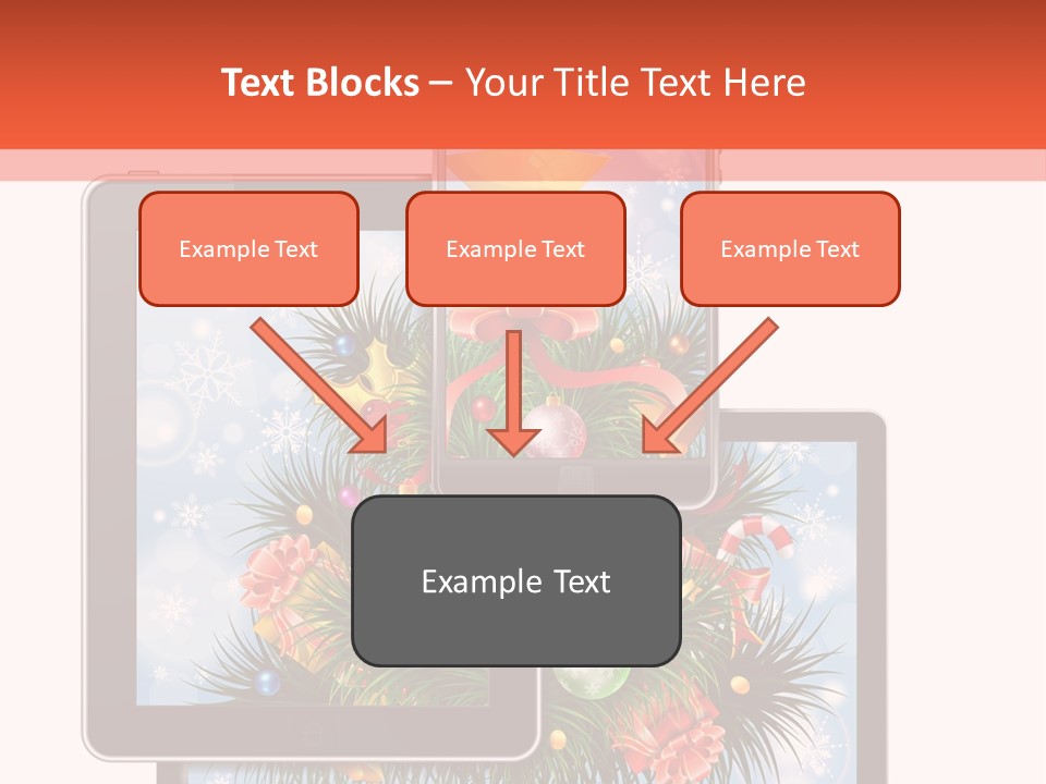 Cloud Christmas Business PowerPoint Template