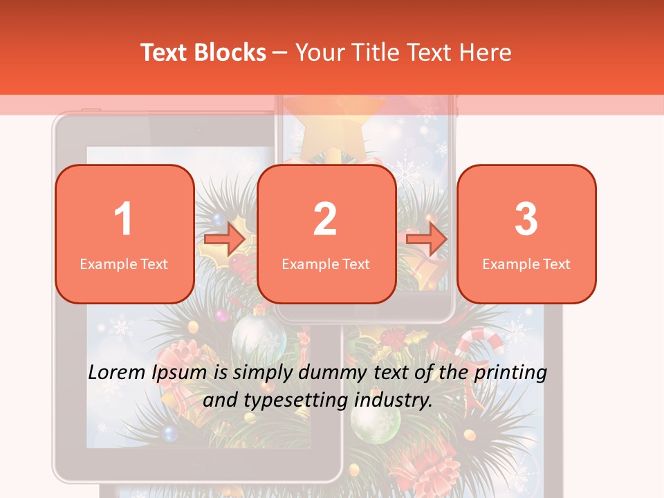 Cloud Christmas Business PowerPoint Template