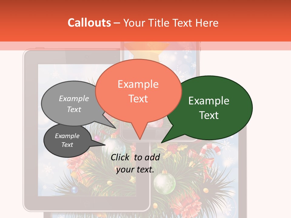 Cloud Christmas Business PowerPoint Template