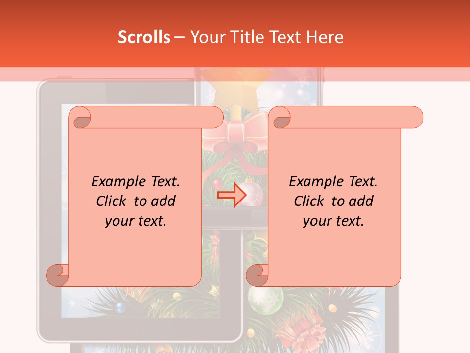 Cloud Christmas Business PowerPoint Template