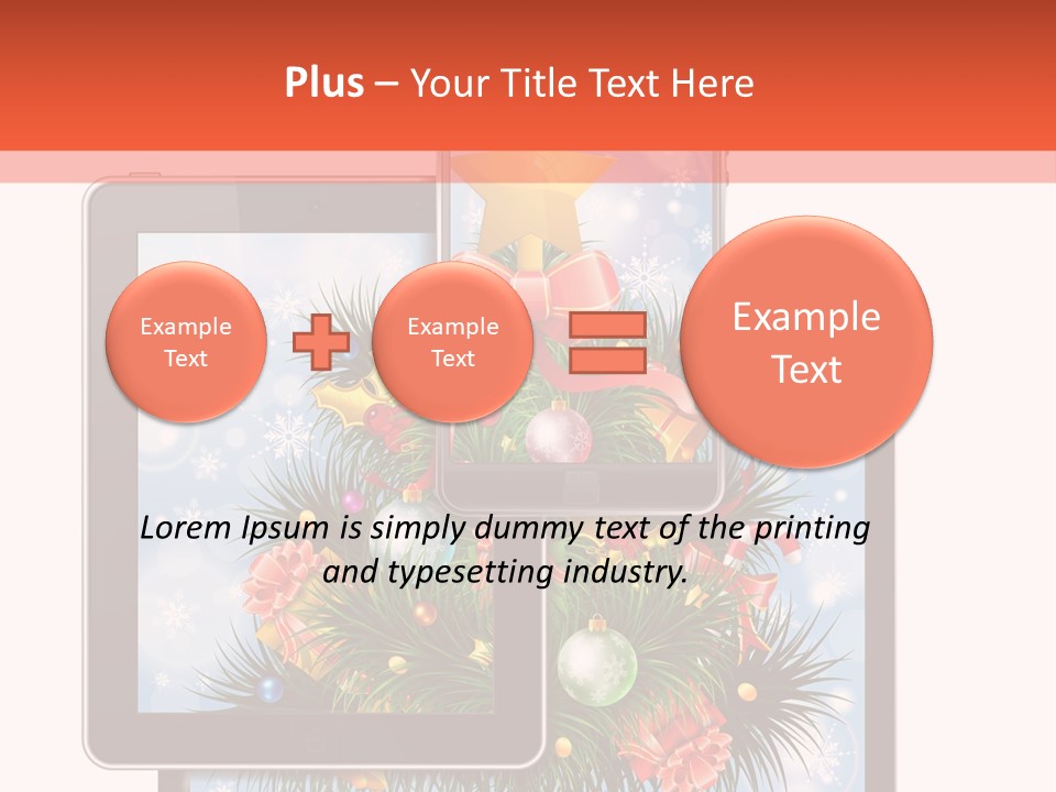 Cloud Christmas Business PowerPoint Template