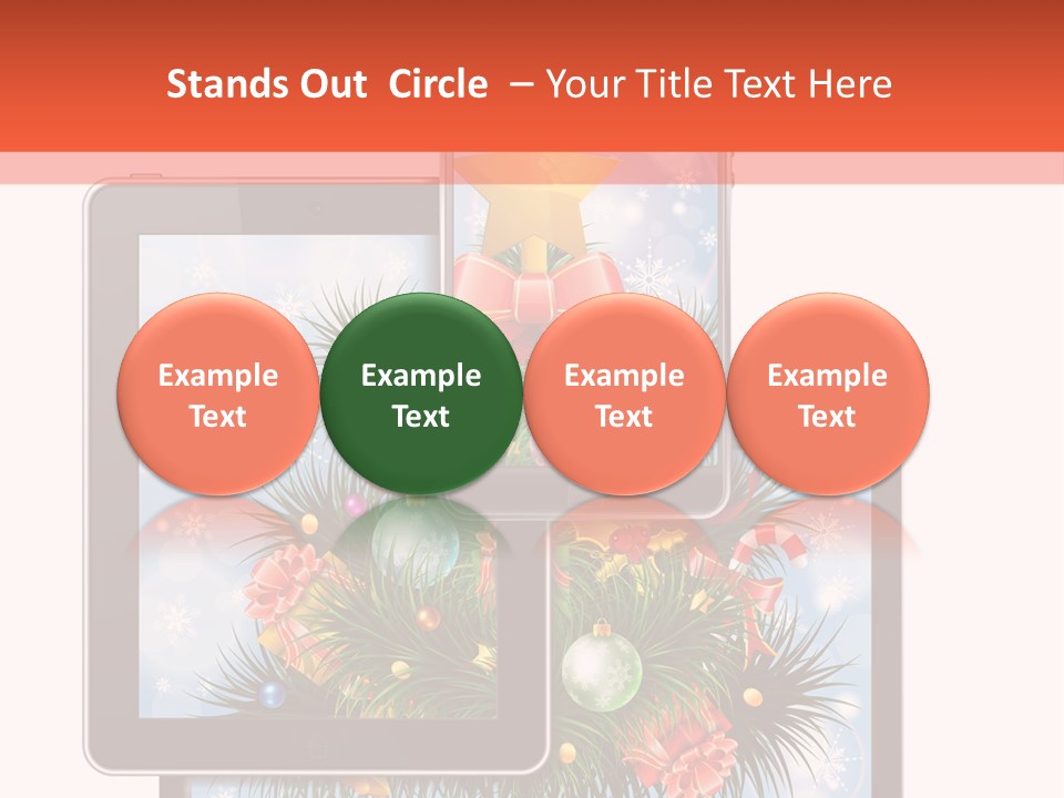 Cloud Christmas Business PowerPoint Template