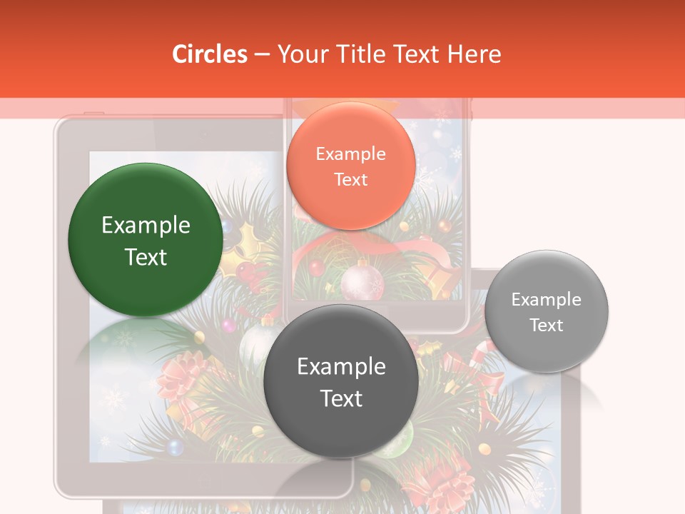 Cloud Christmas Business PowerPoint Template