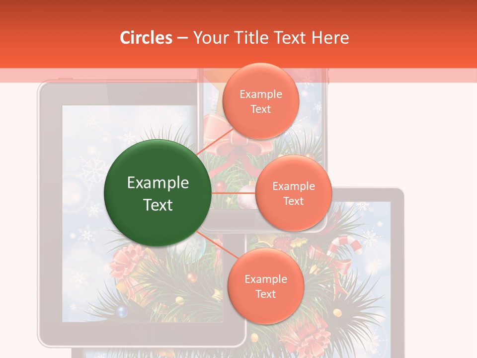 Cloud Christmas Business PowerPoint Template