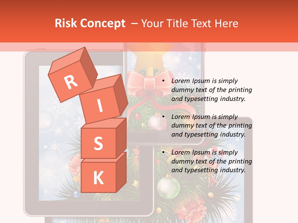 Cloud Christmas Business PowerPoint Template