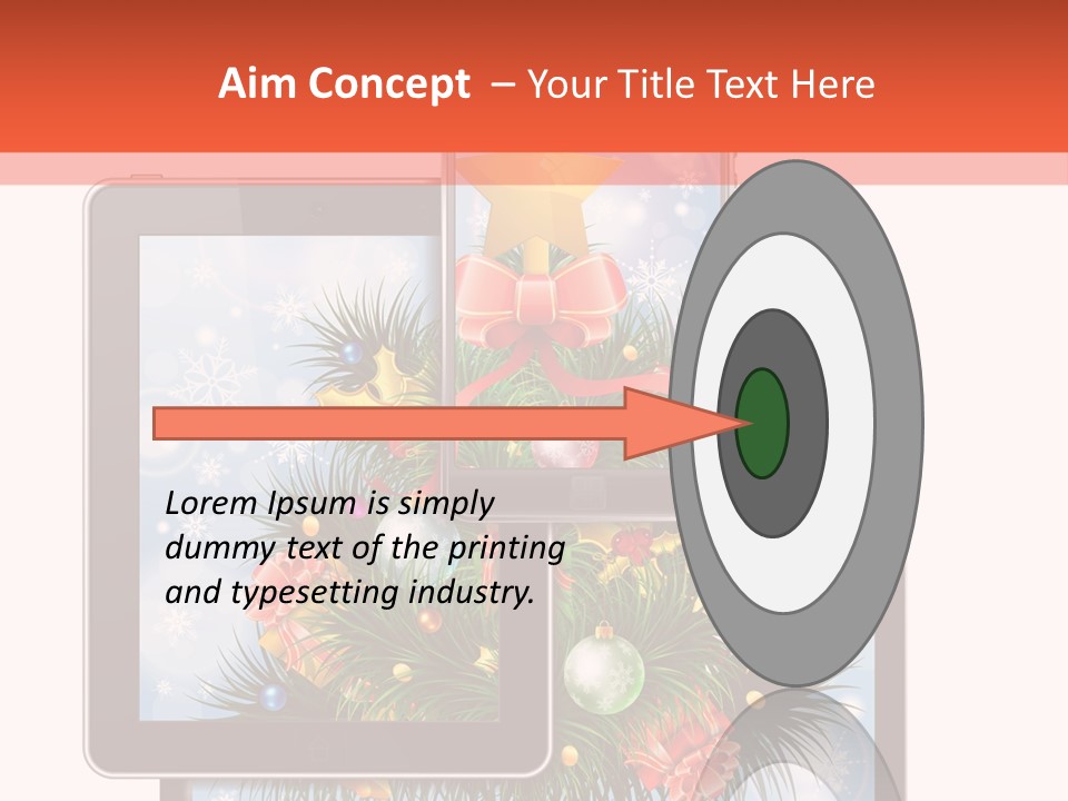 Cloud Christmas Business PowerPoint Template