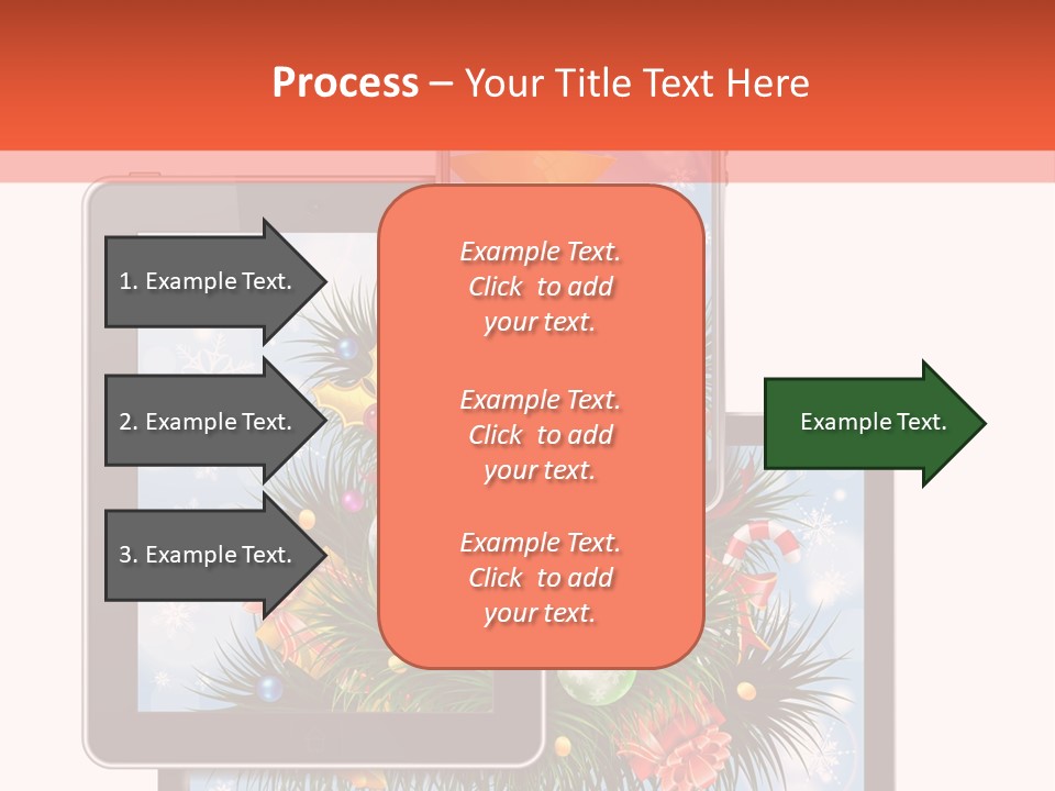 Cloud Christmas Business PowerPoint Template