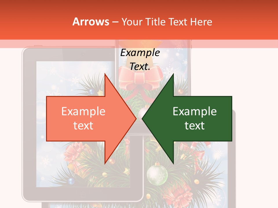 Cloud Christmas Business PowerPoint Template