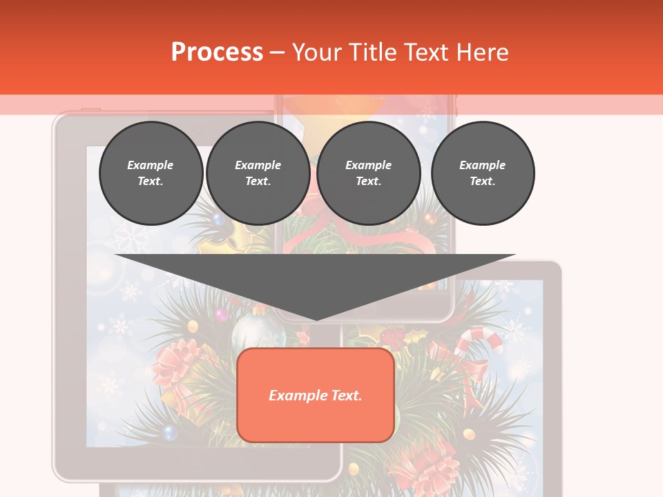 Cloud Christmas Business PowerPoint Template