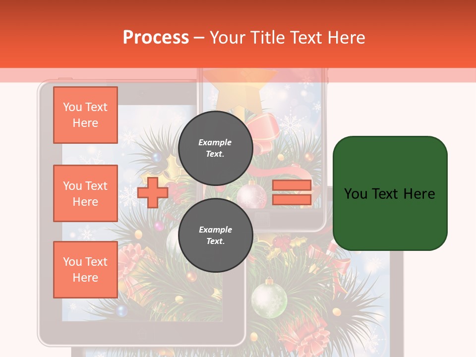 Cloud Christmas Business PowerPoint Template