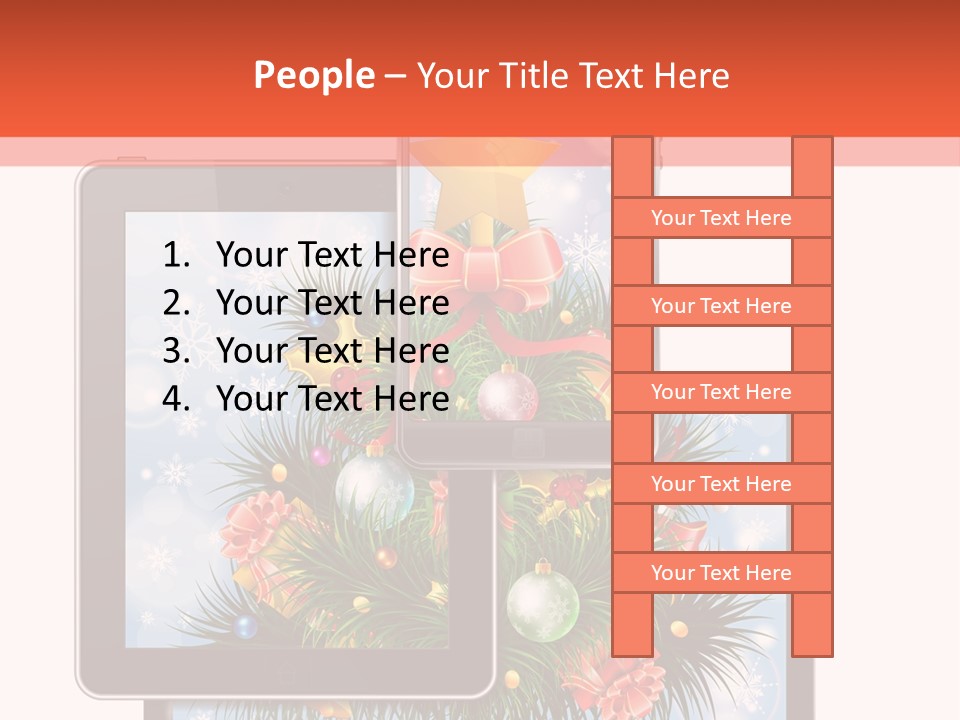 Cloud Christmas Business PowerPoint Template