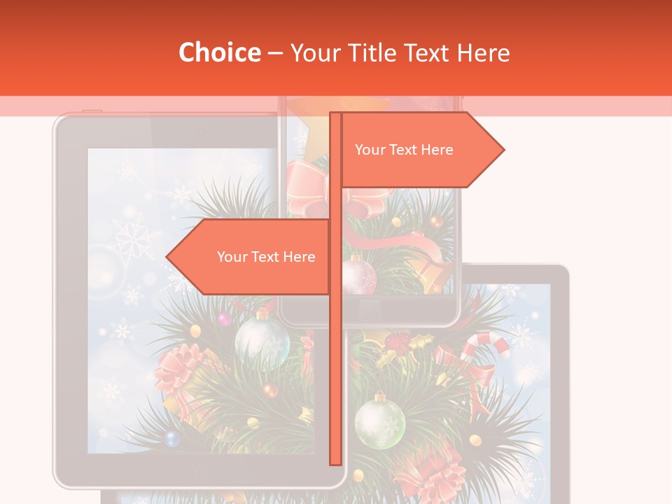 Cloud Christmas Business PowerPoint Template