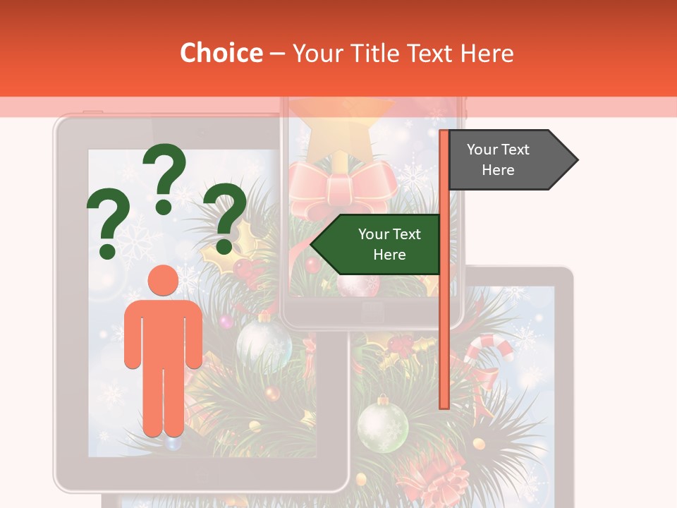 Cloud Christmas Business PowerPoint Template