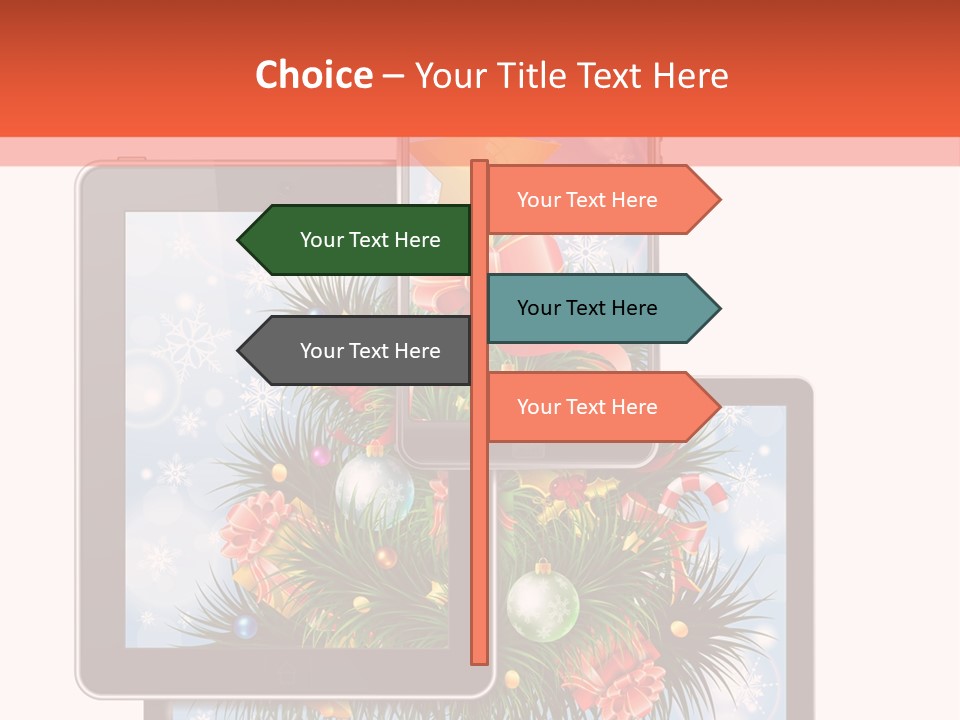 Cloud Christmas Business PowerPoint Template