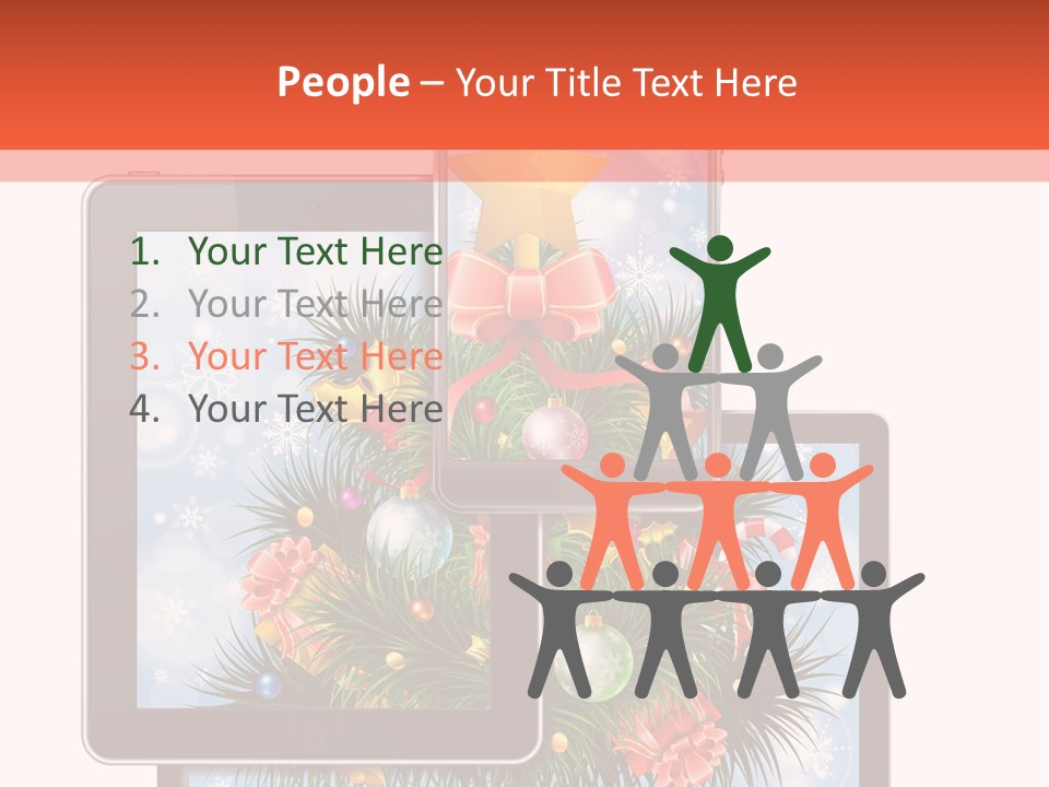Cloud Christmas Business PowerPoint Template