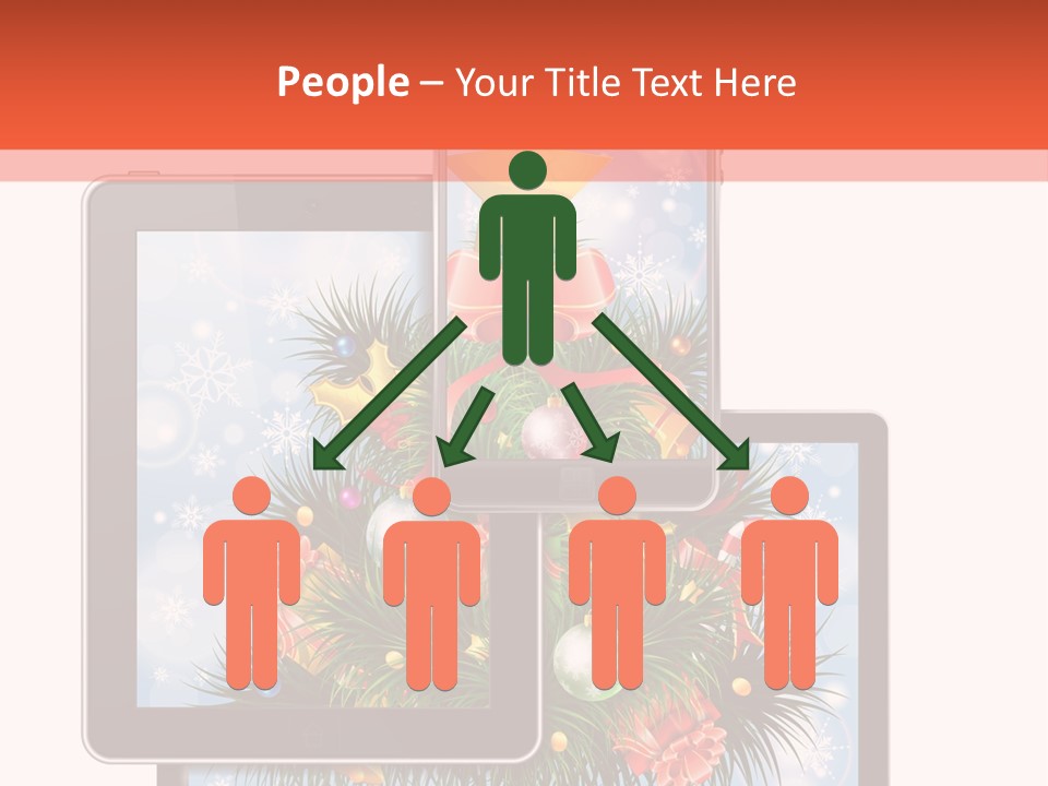 Cloud Christmas Business PowerPoint Template