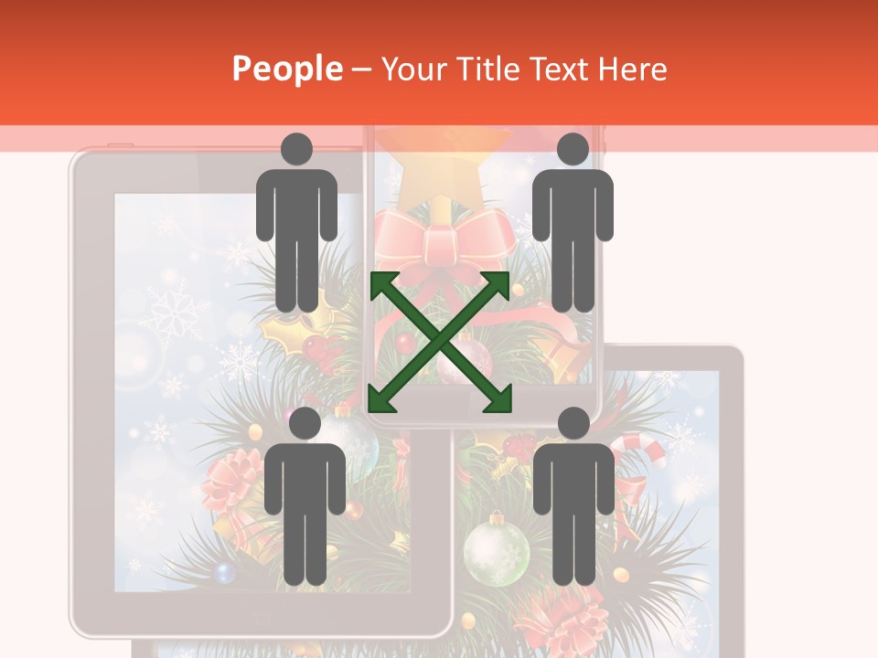 Cloud Christmas Business PowerPoint Template