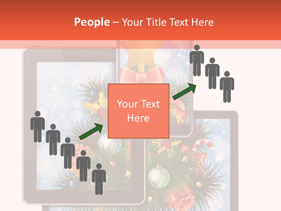 Cloud Christmas Business PowerPoint Template