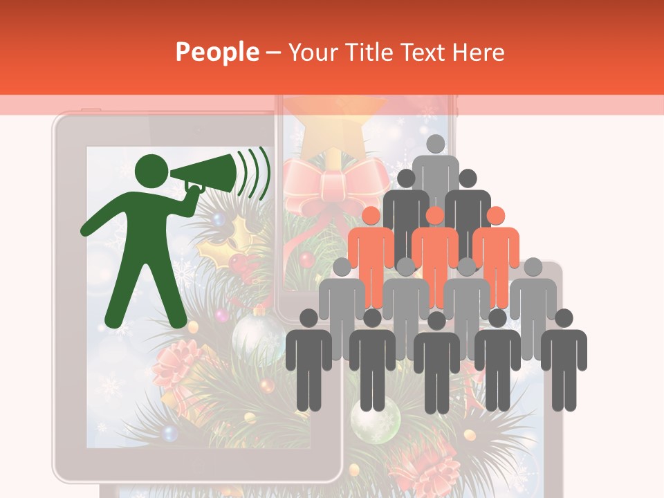 Cloud Christmas Business PowerPoint Template