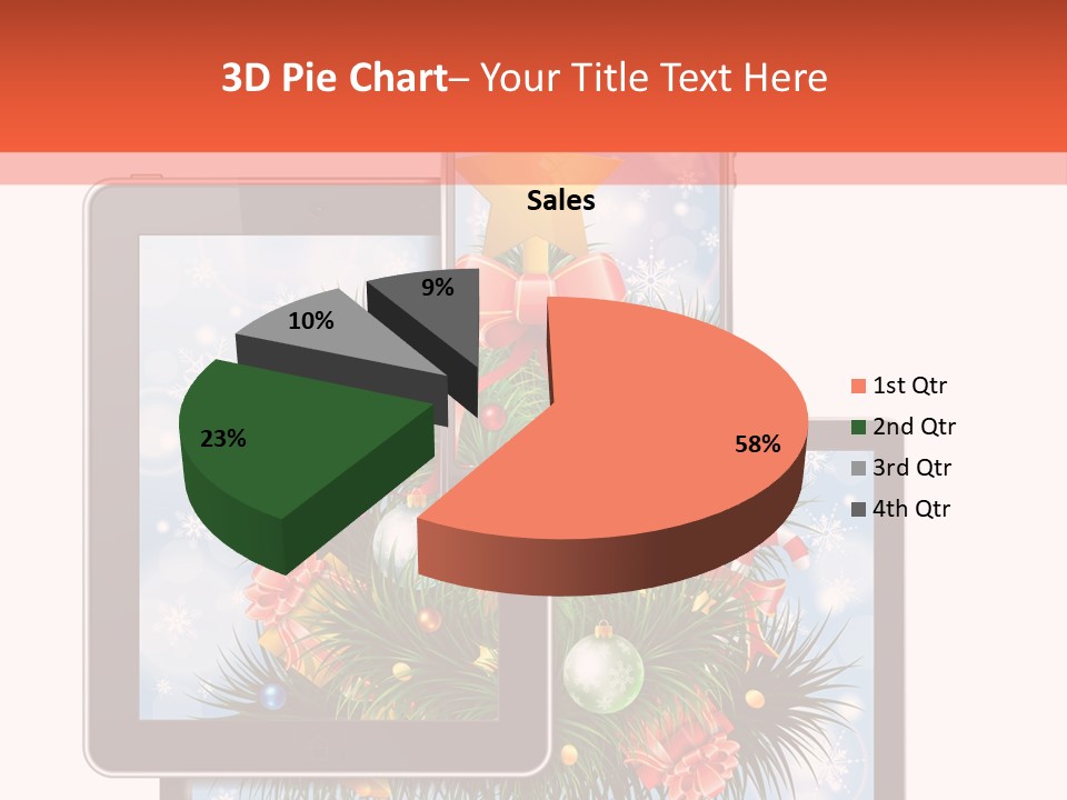 Cloud Christmas Business PowerPoint Template