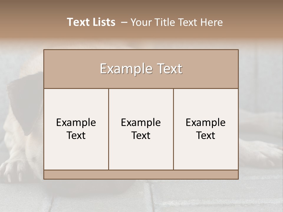 Domestic One Sitting PowerPoint Template