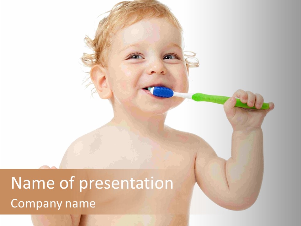 Portrait Joy Boy PowerPoint Template