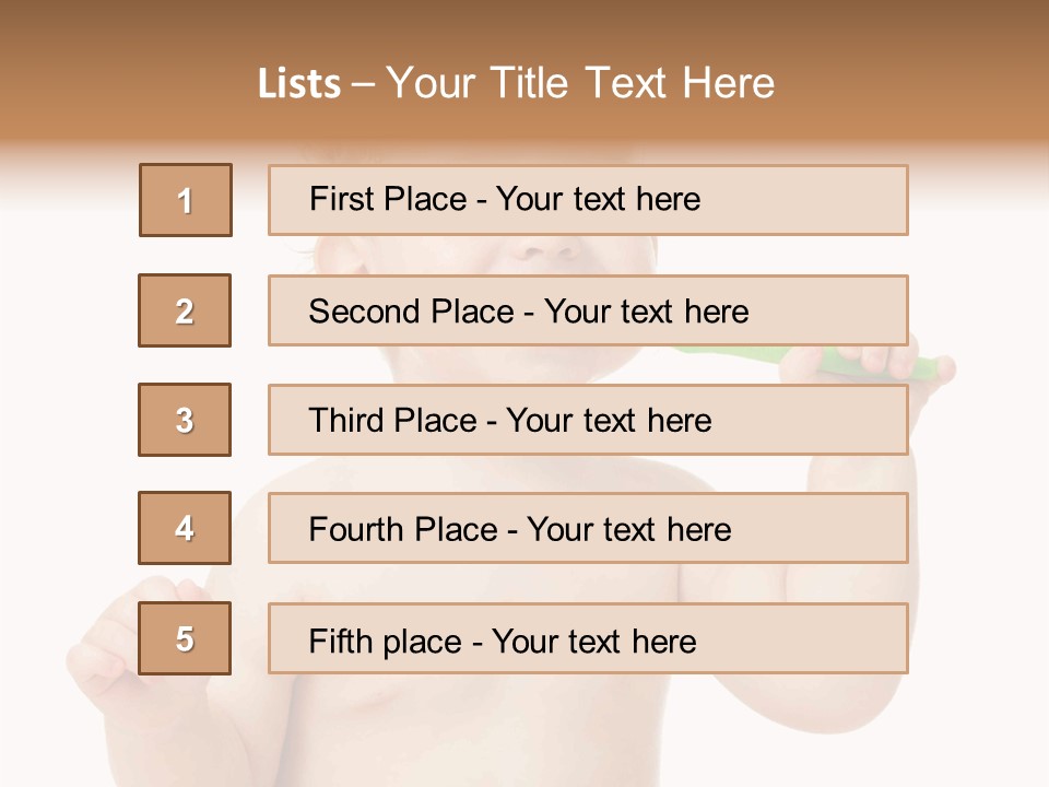 Portrait Joy Boy PowerPoint Template