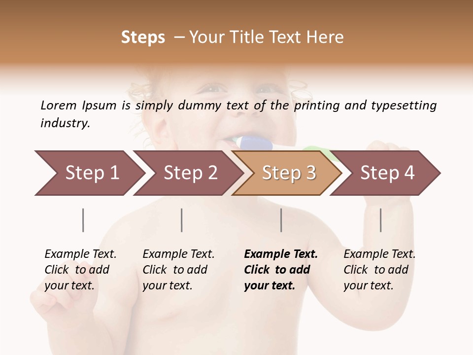 Portrait Joy Boy PowerPoint Template