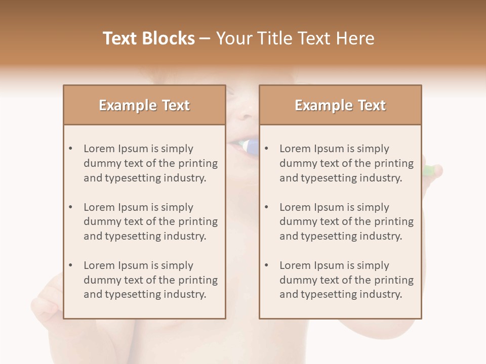 Portrait Joy Boy PowerPoint Template