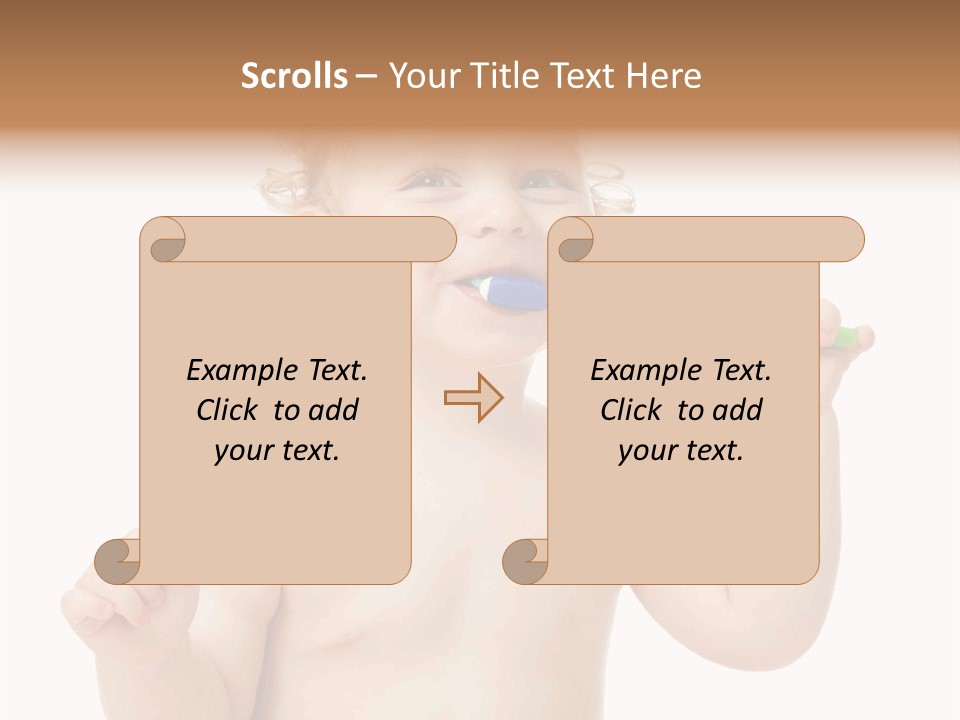 Portrait Joy Boy PowerPoint Template