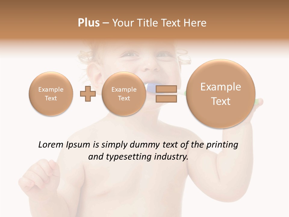 Portrait Joy Boy PowerPoint Template