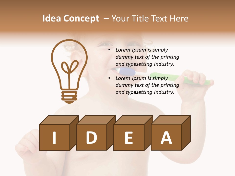 Portrait Joy Boy PowerPoint Template