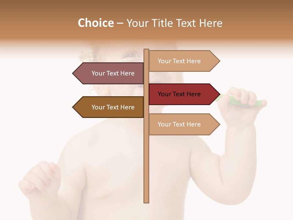 Portrait Joy Boy PowerPoint Template