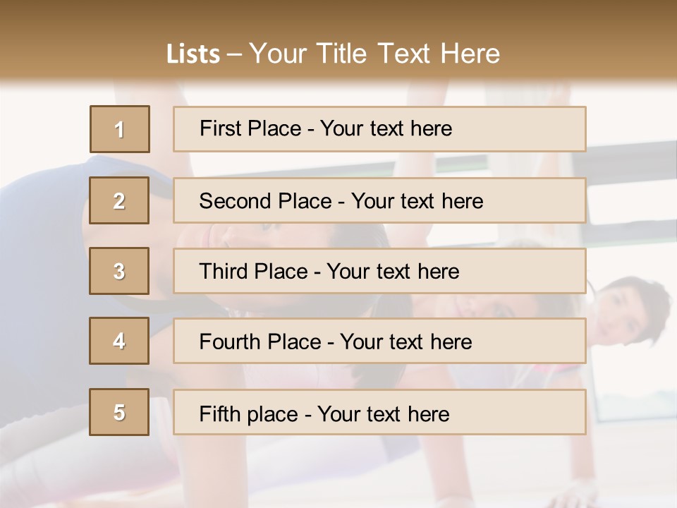 Healthy Smile Fitness PowerPoint Template