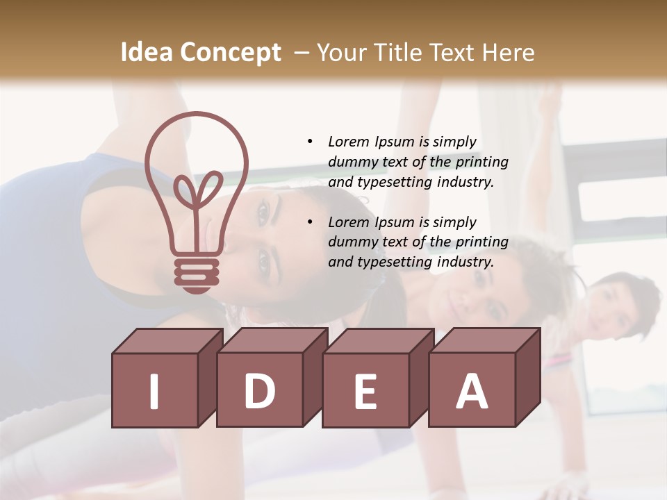 Healthy Smile Fitness PowerPoint Template