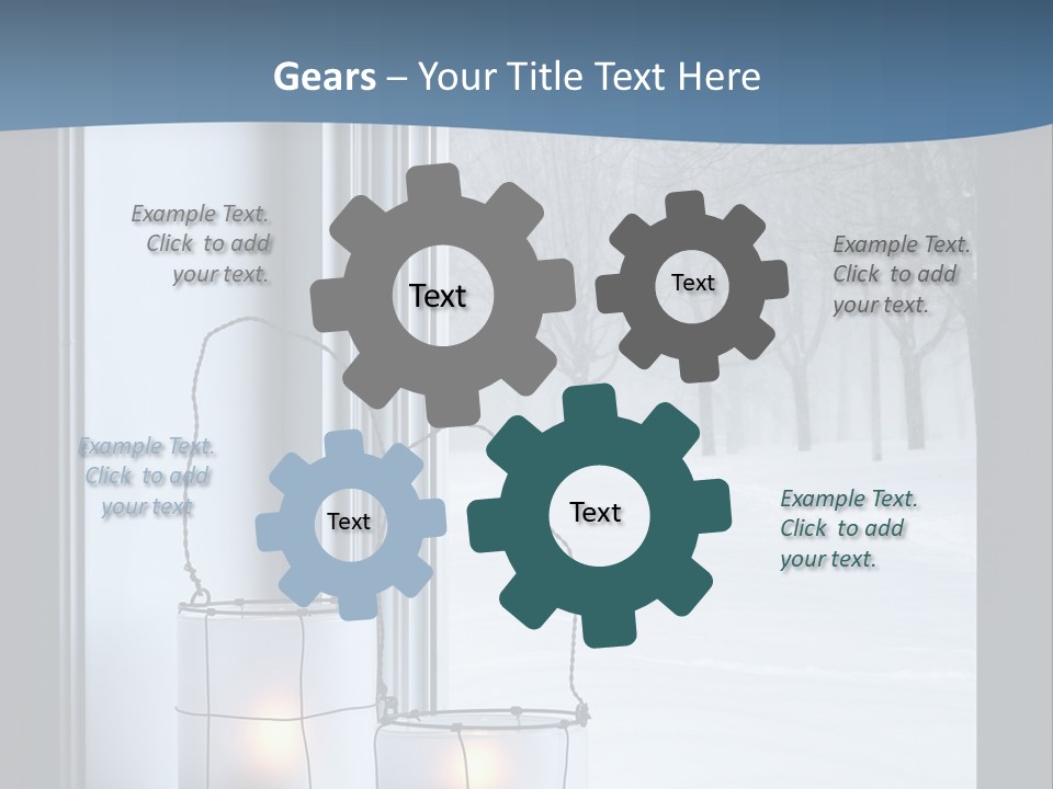 Shelves Sedate Home PowerPoint Template