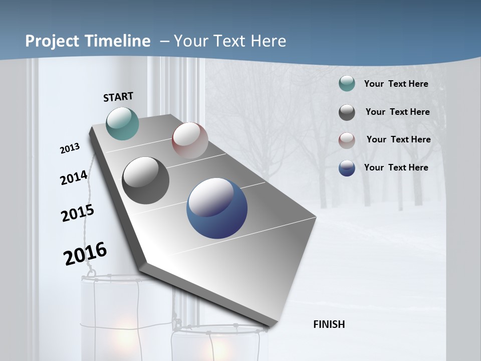 Shelves Sedate Home PowerPoint Template